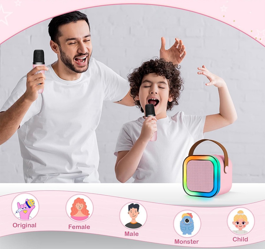 اسپیکر بلوتوثی میکروفن دار قابل حمل - تصویر 6