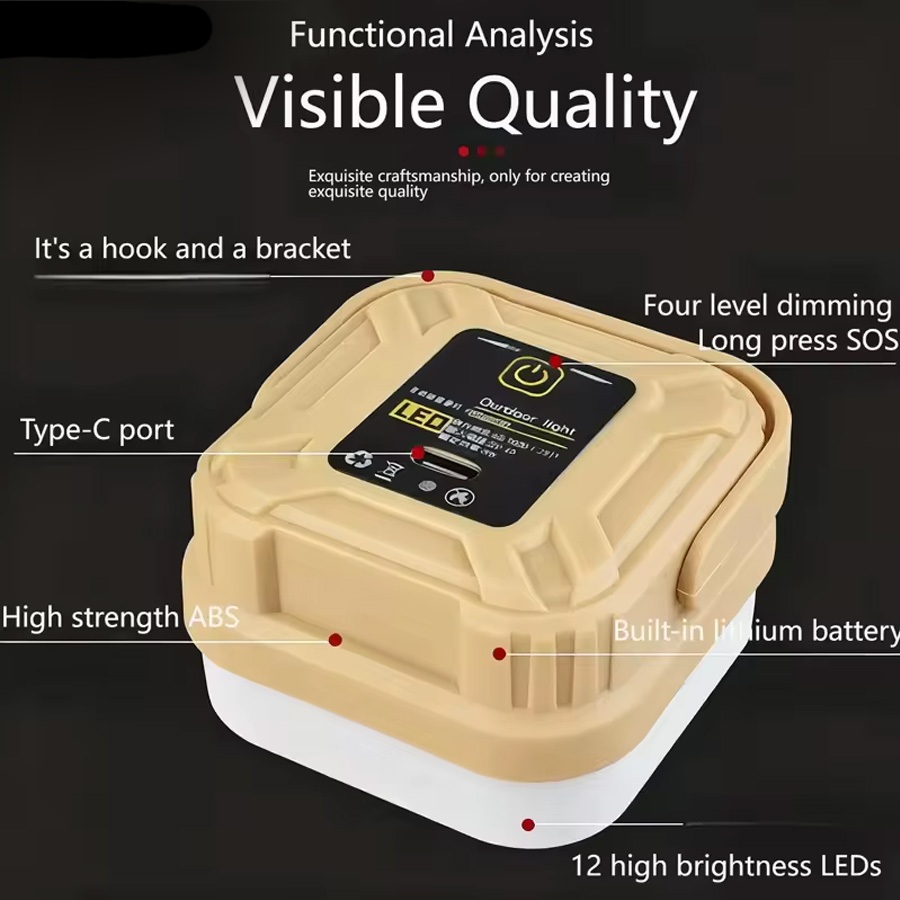 چراغ LED شارژی Camping Lights - تصویر 14