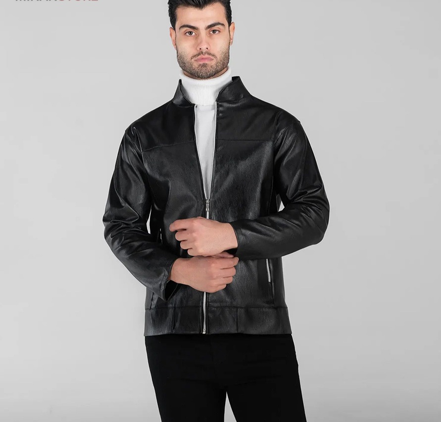 کاپشن طرح چرم مردانه مدل DARMAN - تصویر 3